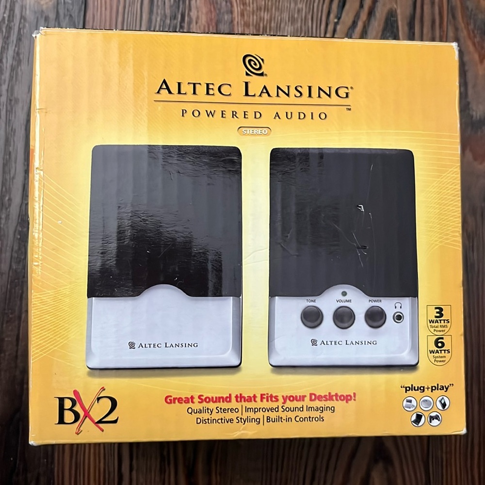 Altec Lansing BX2 Powered Speakers EXC